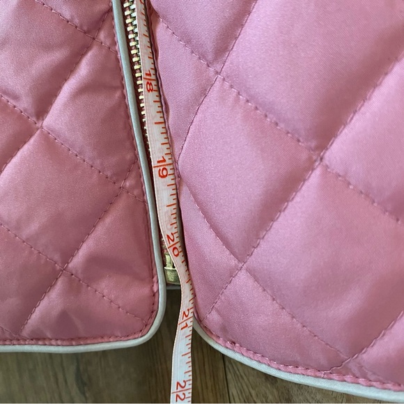 Adrienne Vittadini Quilted Vest Dusty Rose / Gold Size Medium EUC - Picture 11 of 13